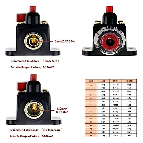 Disjoncteur audio voiture 50A et porte-fusible à récupération automatique 12V 24V - 5