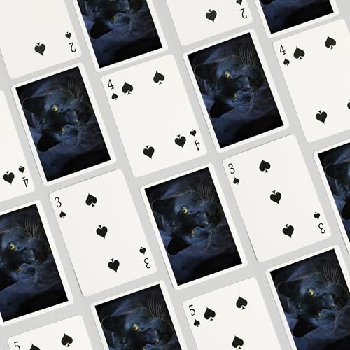 Lantern Press Black Panther, 52 cartas Poker miniatura 4