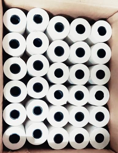 Image of PINE LABS Paper Rolls | POS Machines Thermal Rolls | Printing Rolls | EDC Rolls | POS Rolls | Billing Rolls |15 meter (Length) x 56mm (Width) - 40mm Diameter (Pack of 100)