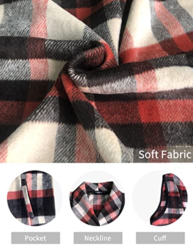 Image of YACUN Women Plaid Vest Lapel Open Front Sleeveless Cardigan