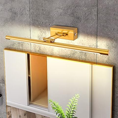 MantoLite Dimmbare Bilder Licht 12W,Badezimmerspiegel LED Wandleuchte Beleuchtung mit Schwenkbarem Lampenkopf für Schlafzimmer Cover