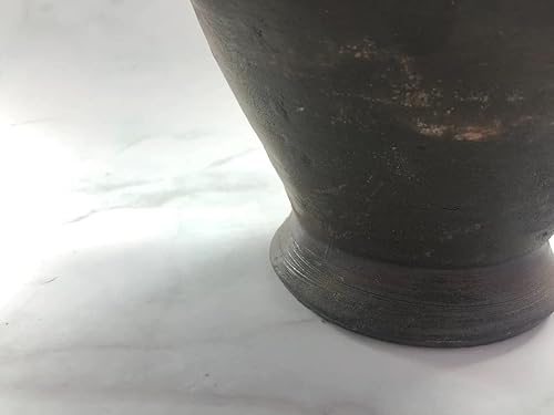 Miniatura 4 de Mortero de arcilla de 9 pulgadas Maja de madera Pesada fabricación de ensalada de papaya Mezclador de mano Masher Grinder Utensilios de cocina