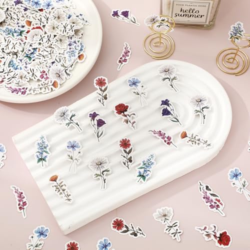 Image of Whaline 300 Pcs Wildflower Table Confetti Spring Summer Floral Flower Confetti Table Centerpieces for Birthday Baby Shower Party Decoration