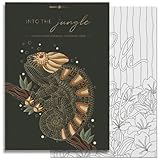 Into The Jungle - Mandala Malbuch für Erwachsene Entspannung von Lebenskompass® - Mandalas für Erwachsene und Jugendliche - Achtsamkeit und Ruhe durch Ausmalbuch - Malbuch Tiere und Dschungel