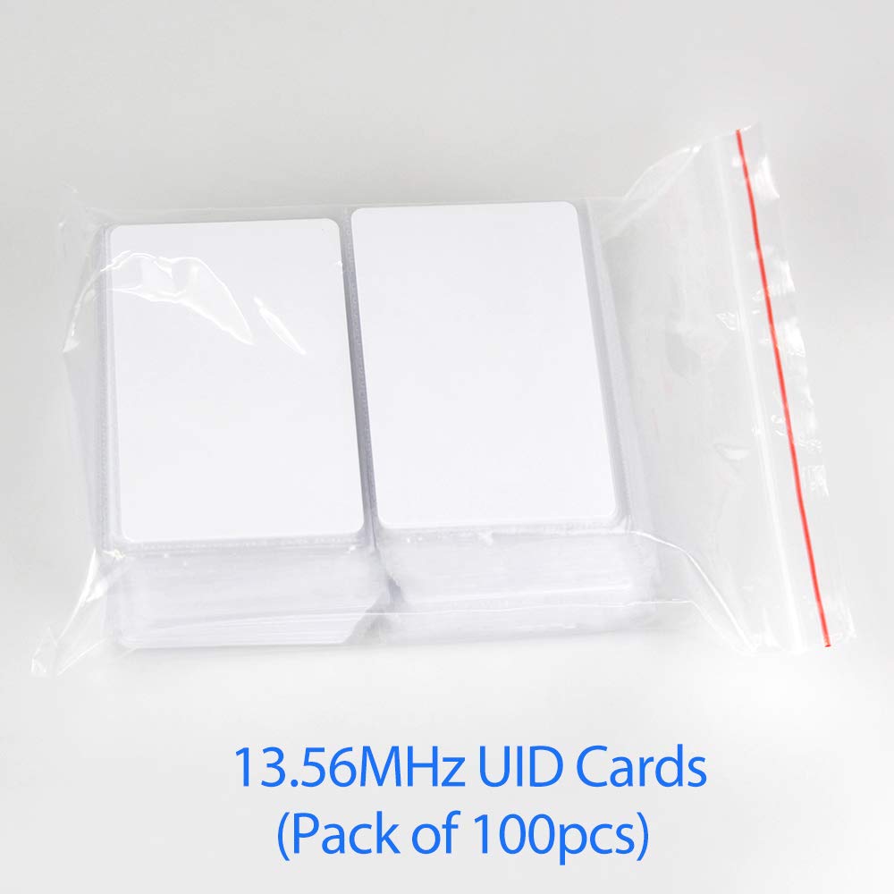 Intelligente RFID 13.56MHz Card Readable Rewritable UID Materiale PVC Cambiabile per 1K IC Card Clone Block 0 Settore 0 Blank (Pack of 100)
