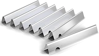 QuliMetal 66033 Flavorizer Bars for Weber Genesis II/LX 400 Series Gas Grills, Heat Plates Replacement Parts for Weber 66033/66796, 304 Stainless Steel