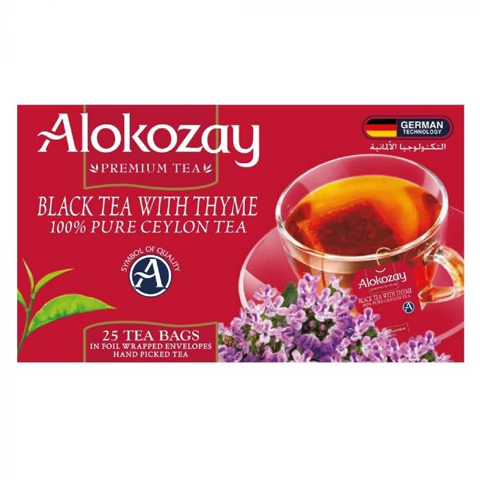 See full amazon price history chart for Alokozay Black Tea with Thyme - 25 Tea Bags in Foil Wrapped Envelopes 50g Alokozay Black Tea with Thyme - 25 Tea Bags in Foil Wrapped Envelopes 50g (B0CL2BCWW4) Amazon Price History, Amazon Price Tracker