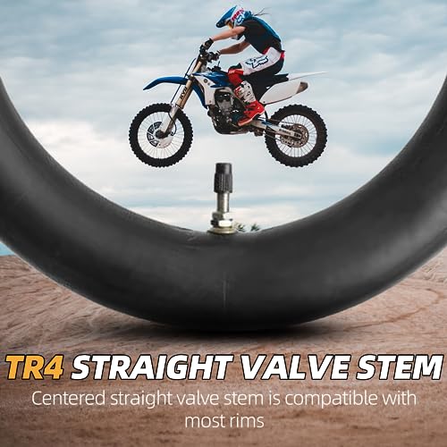 Image of AR-PRO (2-Pack) 3.00-14 Dirt Bike Inner Tubes - 90 /100-14 inch Heavy Duty Rear Inner Tube, Compatible with 125cc and 140cc Dirt Pit Bike