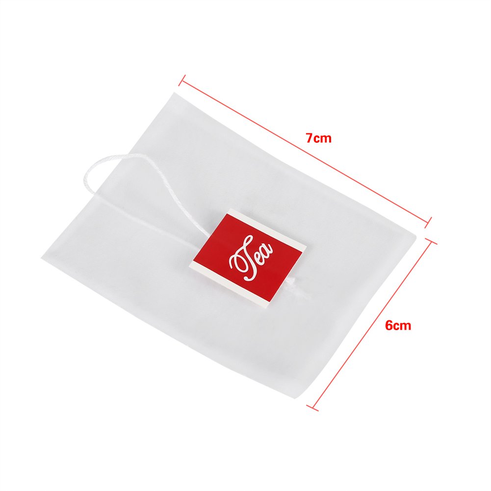 100 Bolsas de Infusión de té de Nailon, Material Premium, Fácil de Sellar, Resistentes Al Calor, Bolsas de Infusión de té para té Casero, Guisos, Sopas