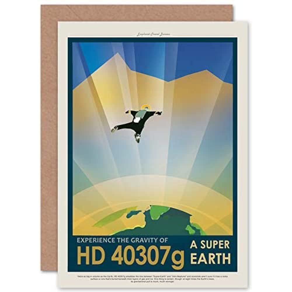 Artery8 HD 40307G Super Earth NASA Space Tours Travel Sealed Greeting Card Plus Envelope Blank inside