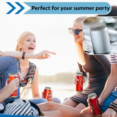 Dosendeckel Getränkedose, Silikondeckel für Dosen Getränke, Wiederverwendbare Bierdosen Abdeckung Deckel, Dosenabdeckung Verschluss für Standard Soda Cola,Grau,2 Stück