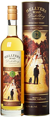 Hellyers Road Original 12 Years Old Tasmania Single Malt Whisky mit Geschenkverpackung (1 x 0.7 l)