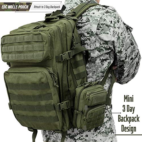 Livans Tactical Molle Utility Pouch, Edc Tool Pouch Tactical Phone Pouches Mini Waist Pouches Medical Edc Ifak Pack Mini Design Of 3-Day Backpack #TOP1