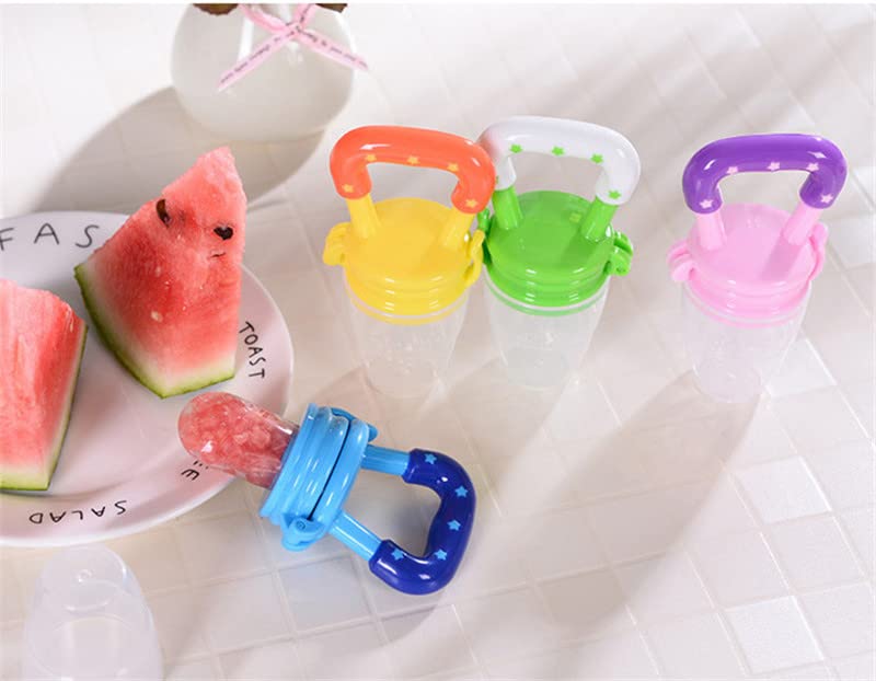 Image of Baby Teether for Teeth Bebe Pacifier Fresh Food Feeder| BPA Free Silicone Soother Baby Nipple for Kids (Multicolor) (Pack of 1)