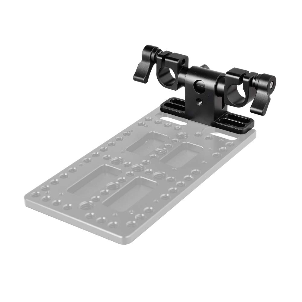 CAMVATE 360° schwenkbar, 15 mm Doppelstabklemme für Kamera-Schulter-Rig, verstellbar, 2192