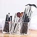 Sooyee Makeup Brush Holders,3 Slot Acrylic Makeup Brush Holder,Makeup Brush Organizer for Vanity,Dresser and Countertop,Cosmetic Display Cases,Clear
