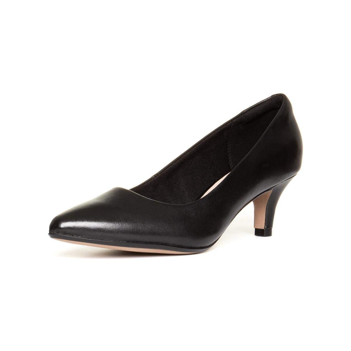Women's Linvale Jerica Pump, Black Leather 40 EU