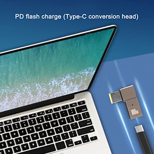 USB C to Slim Tip Adapter, Portable PD Fast Charging Converter, 90 Degree Angled Emulator Trigger Converter - Image 3