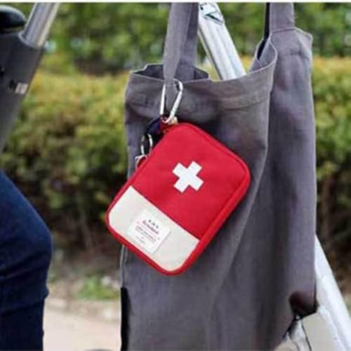 Miniatura 8 de 2 Packs Mini First Aid Kit, Empty First Aid Bag Mini Portable Medical Bag First Aid Pouch for Car Cycling Marathon Running Outdoor Camping Hiking