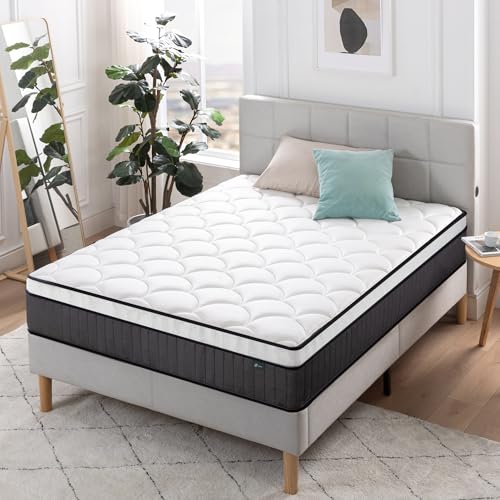 Zinus Hybrid Taschenfederkernmatratze 140x200 cm - Härtegrad H2/H3 - Höhe 25 cm - Kühlende Ergonomische Memory Foam Matratze - Oeko-TEX Zertifiziert - Produziert nach Deutschem Qualitätsstandard