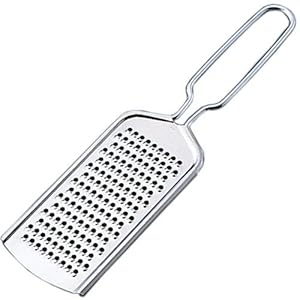 Kitchenware Stainless Steel Cheese Ginger Grater (Silver) Pack of 1 Pieces