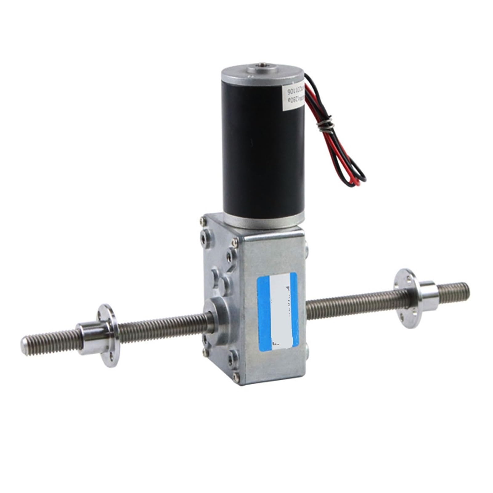 GNQUKEBWH Worm Gear M8 Endless Thread Screw 24V Dual Output Shaft Speed ​​​​Regulating DC Motor(24V 160rpm)