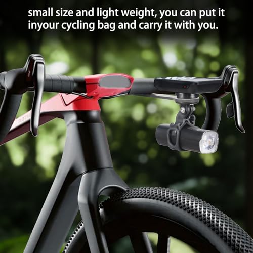 Integrated Handlebar Front Mount Bracket, Carbon Fiber Road Bike Bracket, Compatible with Action Cameras, Hammerhead Karoo, COOSPO, iGPSPORT, and Garmin Bike Computers