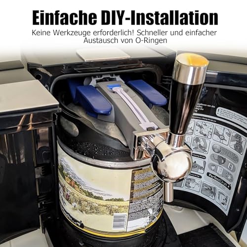 Ancable Dichtung O-Ringe Wartungssatz kompatibel mit Philips Perfect Draft Bier-Zapfanlage HD3600, HD3610, HD3620, HD3720 – inklusive Wasserhahn-, Fass- und Griffdichtungen (6PCS)