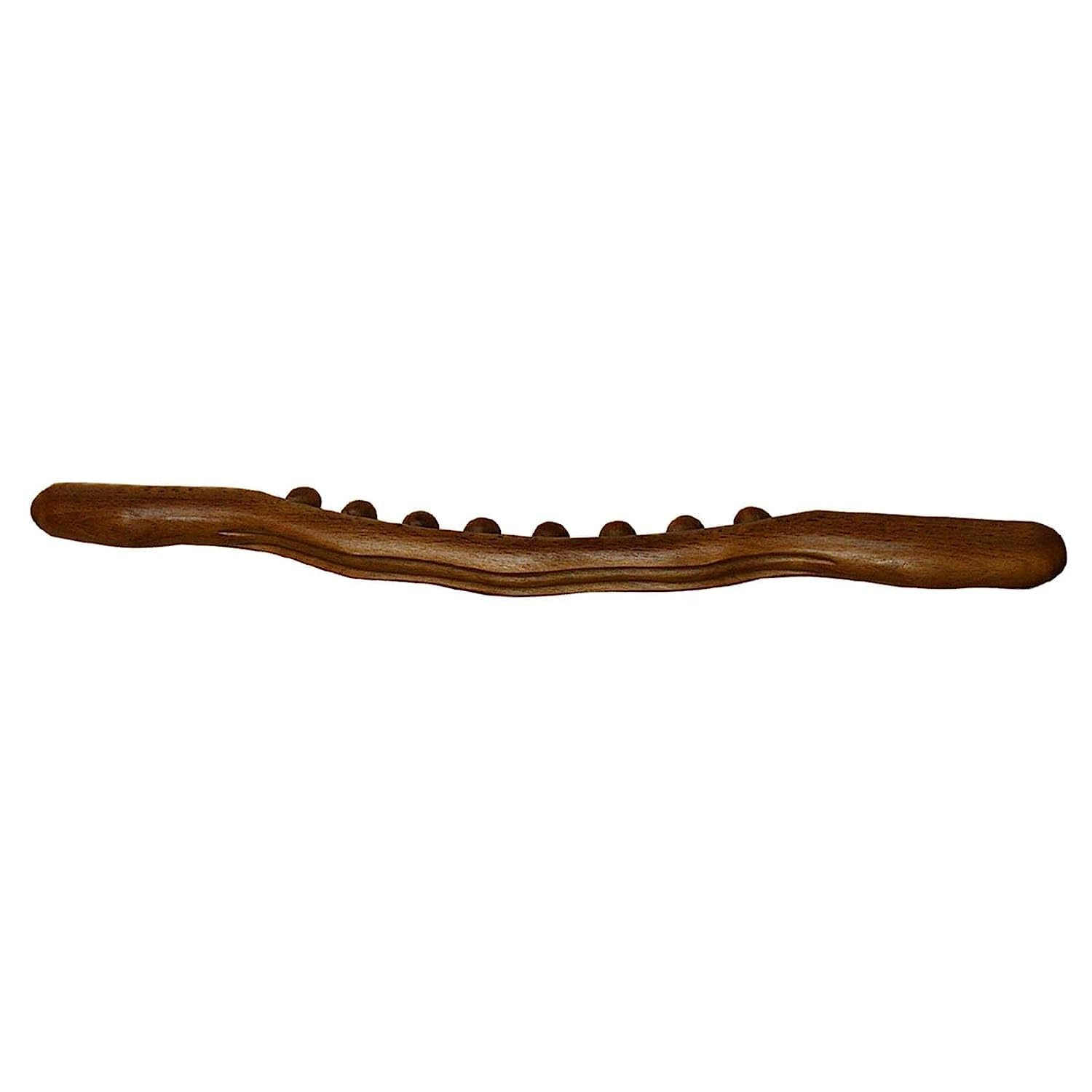 Acupression Wooden Gua Sha Massage Tool, Long Roller Stick with Non Slip Scraping for Anti Cellulite, Body Shaper, Relieving Backache, Headache, Dizziness Leg, wooden massage sticks 4