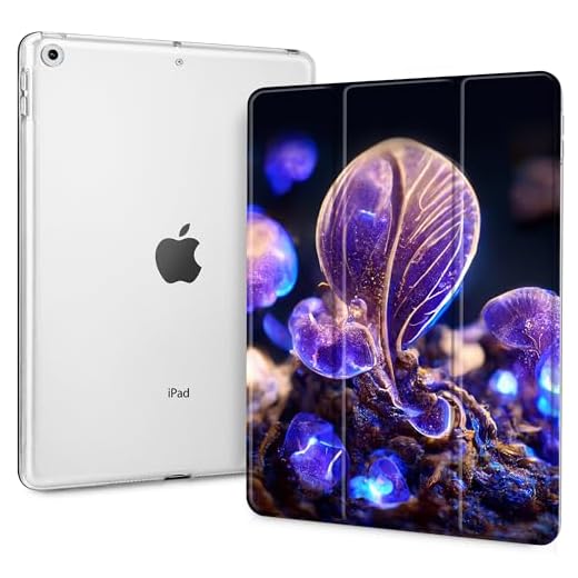 Tuiklol Case for iPad 10.2 inch case 2021 Release 9th Gen, Built in Pencil Holder - Trifold Stand-Auto Wake/Sleep PC Protection Stand PC Clear Back Cover for iPad 2020 2019 [8th/7th], Purple Violet