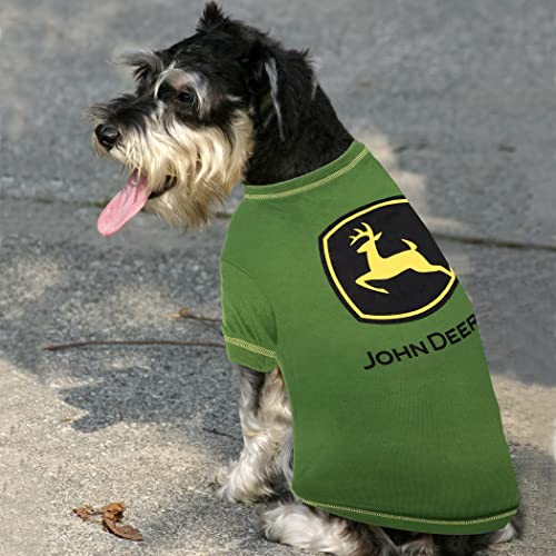 Pets First John Deere Dog T-Shirt, Medium. Warm Pet Clothing For Pets. Soft, Comfortable, Durable Pet Shirt. Best Dog Shirt Jacket Polo Costume Licensed With John Deere Theme/Logo, Green (Jod-4014-Md) #TOP1