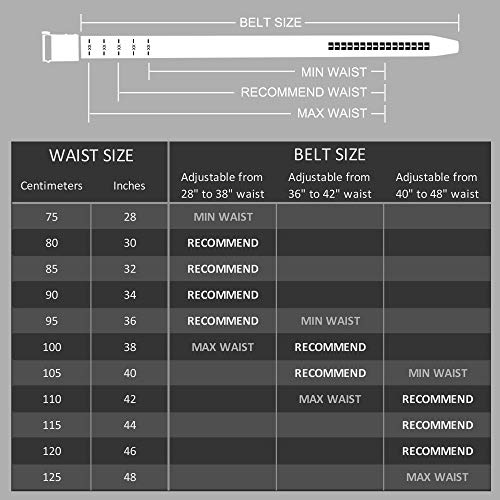 Clubbelts Men's Leather Ratchet Belt With Automatic Buckle, Black/White/Brown, 1 3/8 Wide, Adjustable Dress Belt For Men #TOP4
