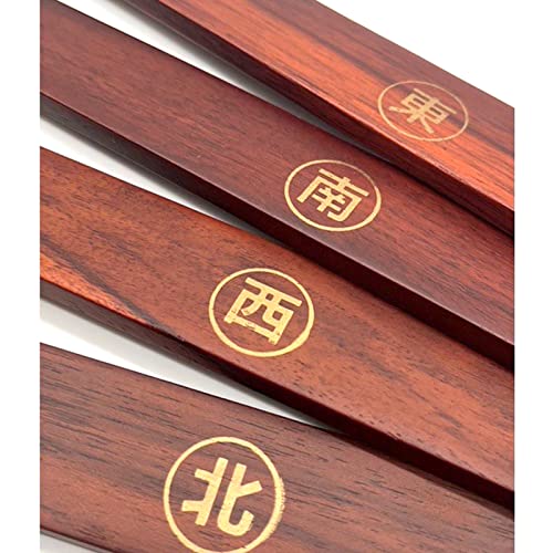 XII WY Set aus 4 Mahjong-Fliesenschiebern, Holz-Mahjong-Fliesenschieber zum Spielen von Mahjong