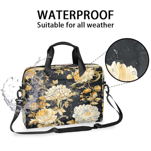 Bolso Floral Amarillo para Laptop 16 Pulgadas miniatura 3