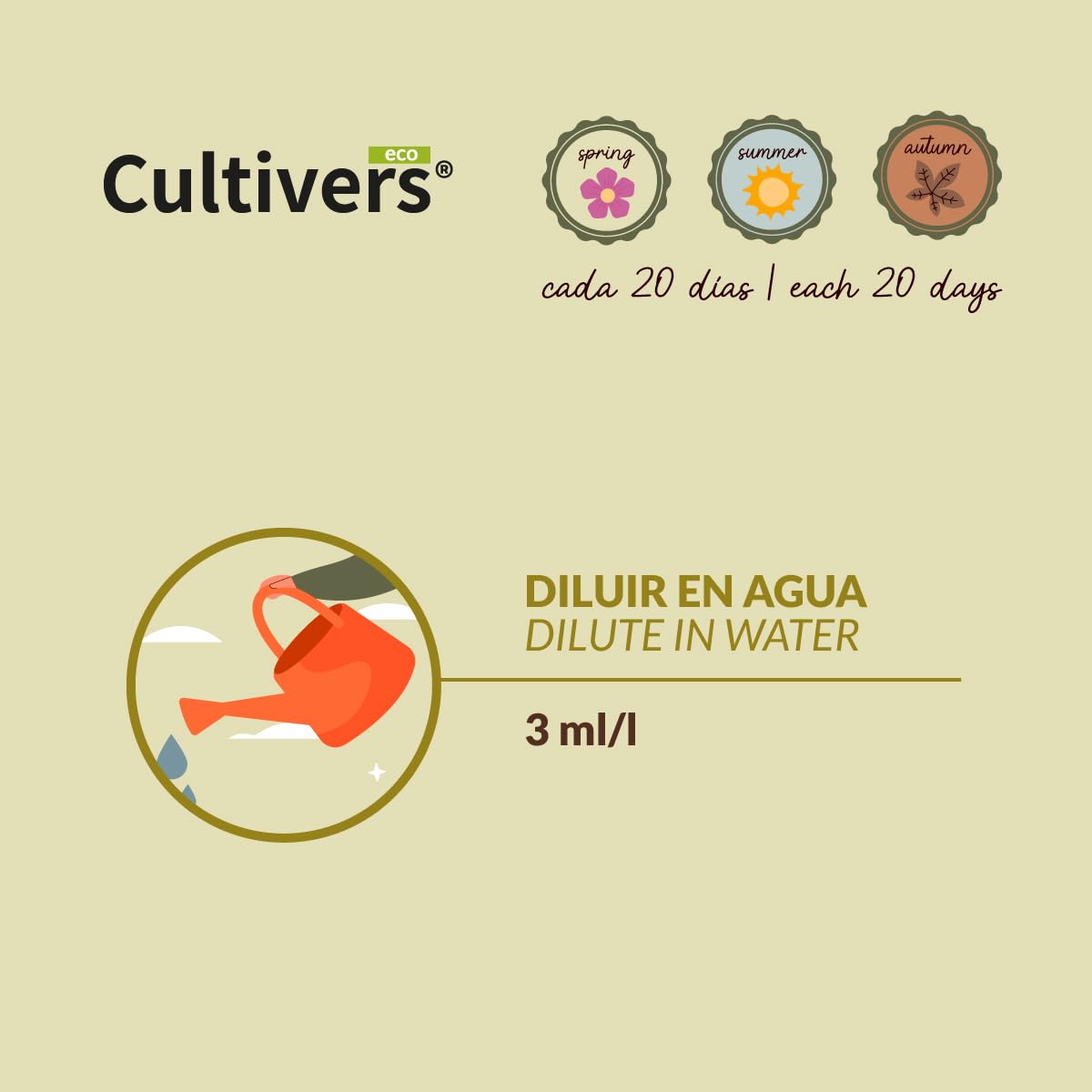CULTIVERS Fertilizante Hortensias Ecológico de 2x1L. Abono Líquido Mayor Floración y Intensifica el Color. Plantas sanas y Fuertes. Abono 100% Natural