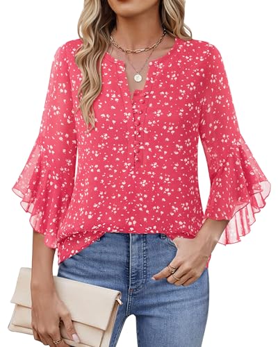  Timeson 3/4 Length Sleeve Casual Business Women's Blouses
| Timeson Chiffon 3/4 Sleeve Dressy Women's Work Shirts
| Tim 