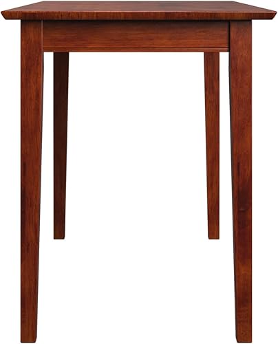 Miniatura 4 de AFI 48" Solid Wood Writing Desk - Sturdy Shaker Design - Home Office Desk, Laptop Computer Work Study Table with USB Charger Walnut