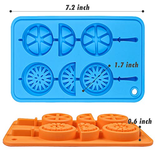 Molde de silicona para cubitos y paletas Webake 2 piezas miniatura 3