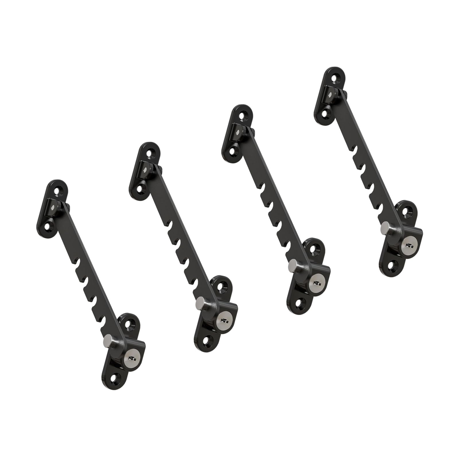 Home Opening Restrictor Set of 4, Casement Panel Limiter with Adjustable Limit Arm for Doors and Cabinets, Indoor Use Opening Restrictor Casement Panel Limiter Adjustable Set Movement Control Door Arm
