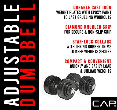 CAP Barbell Adjustable Dumbbell Set - Image 7