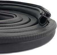 Salior 40Ft U-Shaped Car Door Seal Strip with Metal Clips - Universal Rubber Weather Stripping for Noise Reduction, Waterproofing on Cars, RVs, Trucks
