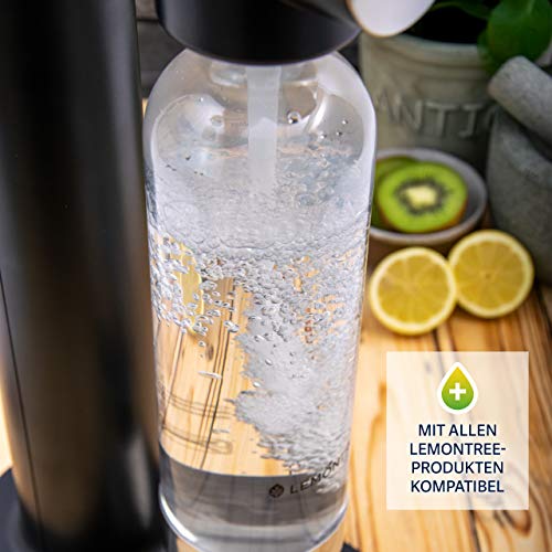 Lemon Tree Premium Wassersprudler/Soda Sprudelwasser, inkl. BPA-freie PET-Flasche, kompatibel mit CO2 Sodastream Zylindern, (weiß) - 3