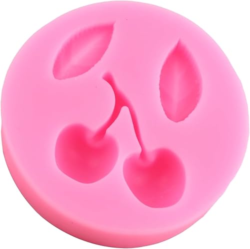 Miniatura 7 de Moldes de silicona con hojas divertidas de cerezas, molde de fondant de cereza para decoración de tartas de azúcar, decoración de cupcakes,