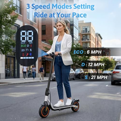 Image of Electric Scooter, 500W /750W Powerful Motor, 22 /25 MPH Top Speed & 23 /28 Miles Range, 9.3 inch /10 inch Tires, Foldable Commuter Scooter for Adults and Teens with Dual Braking,Cruise Control,APP Control