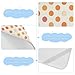 Polka Dot Tangerine Orange Cream Cooling Baby Mattress 28