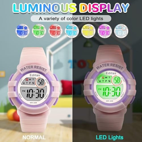 Save 71% on Edillas Kids Digital LED Watch with 7 Colors