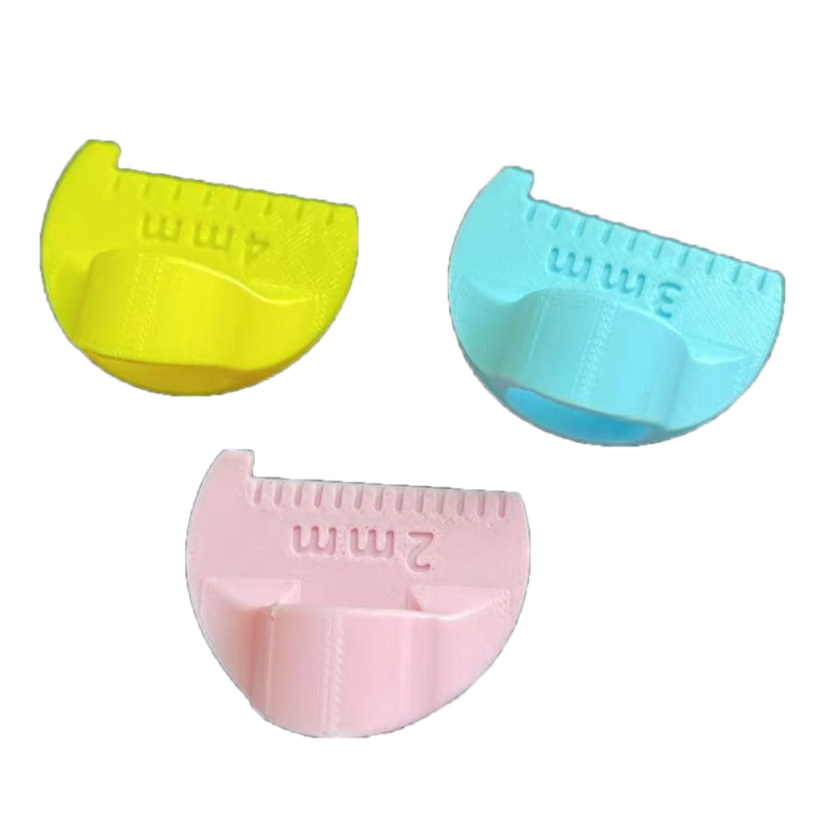 Jazuaiao 3Pieces Finger Quilting Ruler Patchwork Stitching Measuring Tool Professional Tailors Sewing Tool for Tailoring Ruler Templates