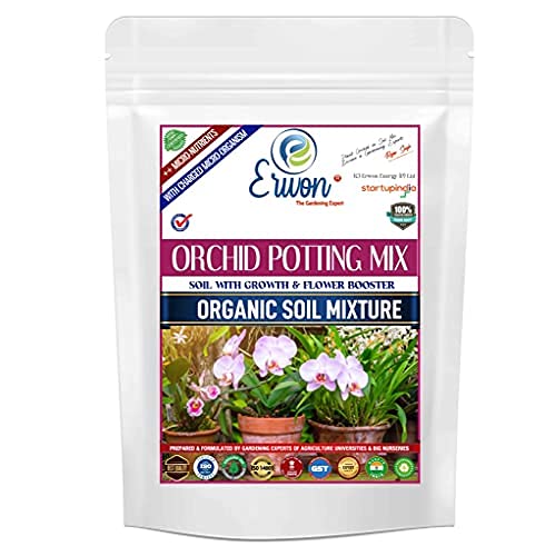 Erwon ® Orchid Potting Mixture, Essential Powerful Organic Potting Mix for Orchid Plants with ++ Flower Booster and Active Micro Organism (900 ml) (B09HPNT3DW) Amazon Price History, Amazon Price Tracker