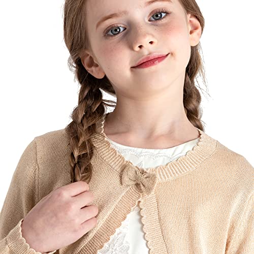 Image of BOBOYOYO Long Sleeve Girls Shrug Knit Girls Cardigan Bolero Dress Sweater