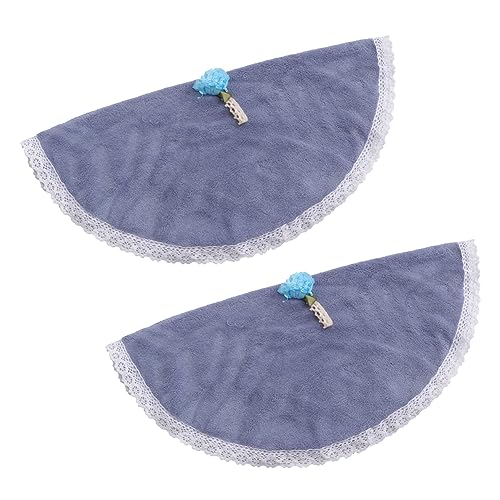 Alipis Toalla De Microfibra para Bebé 2 Uds Toallitas Muselina Baño Manos Secas Anillo para Colgar Herramienta De Viaje De Lana De Coral